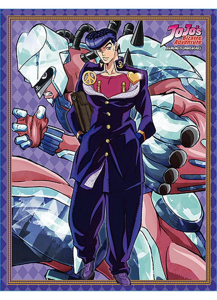 Jojo's Bizarre Adventure S3 - Josuke Higashikata & Shining Diamond Sublimation Throw Blanket - Great Eastern Entertainment