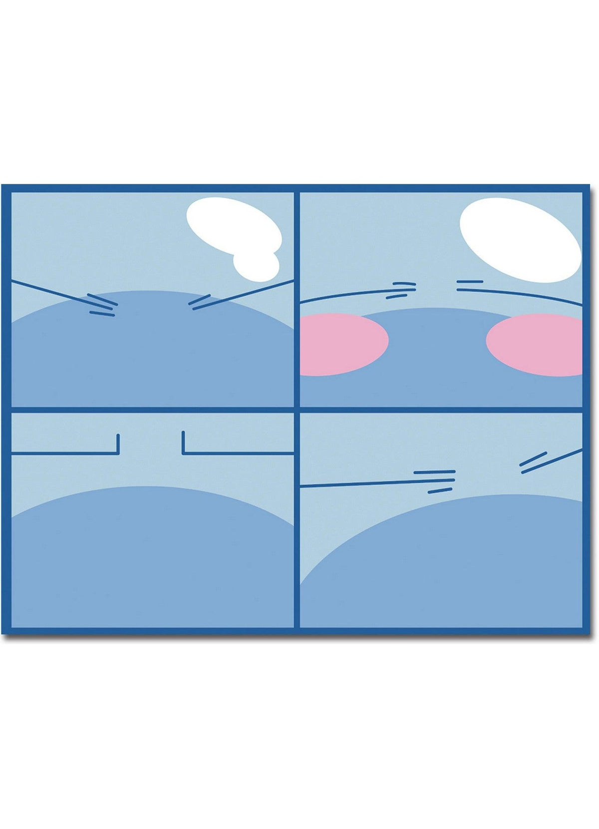 That Time I Got Reincarnated As A Slime - Slime's Four Expressions Sublimation Throw Blanket