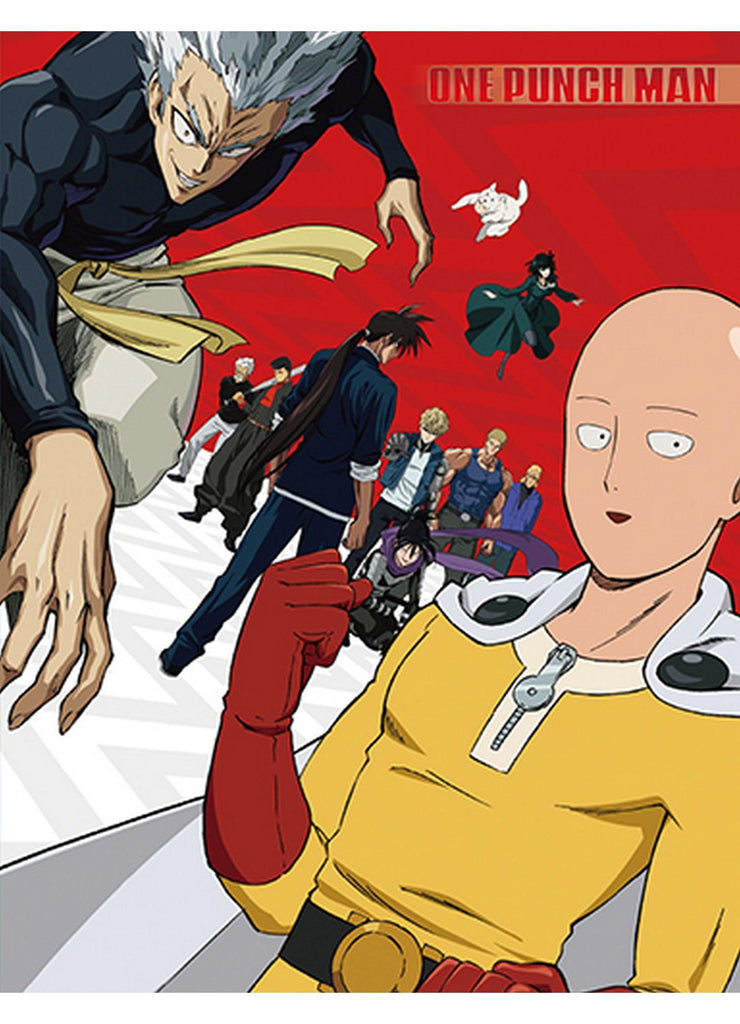 One Punch Man S2 - Key Art Sublimation Throw Blanket - Great Eastern Entertainment