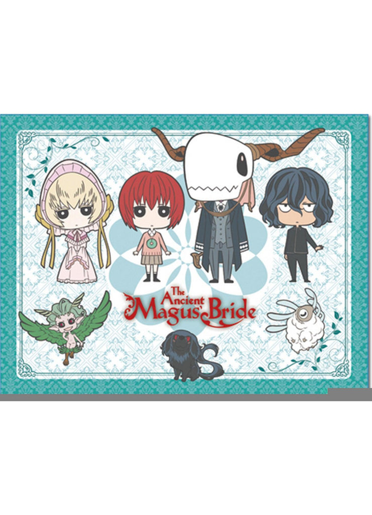 Ancient Magus' Bride S1 - Group Chibi Characters Sublimation Throw Blanket - Great Eastern Entertainment