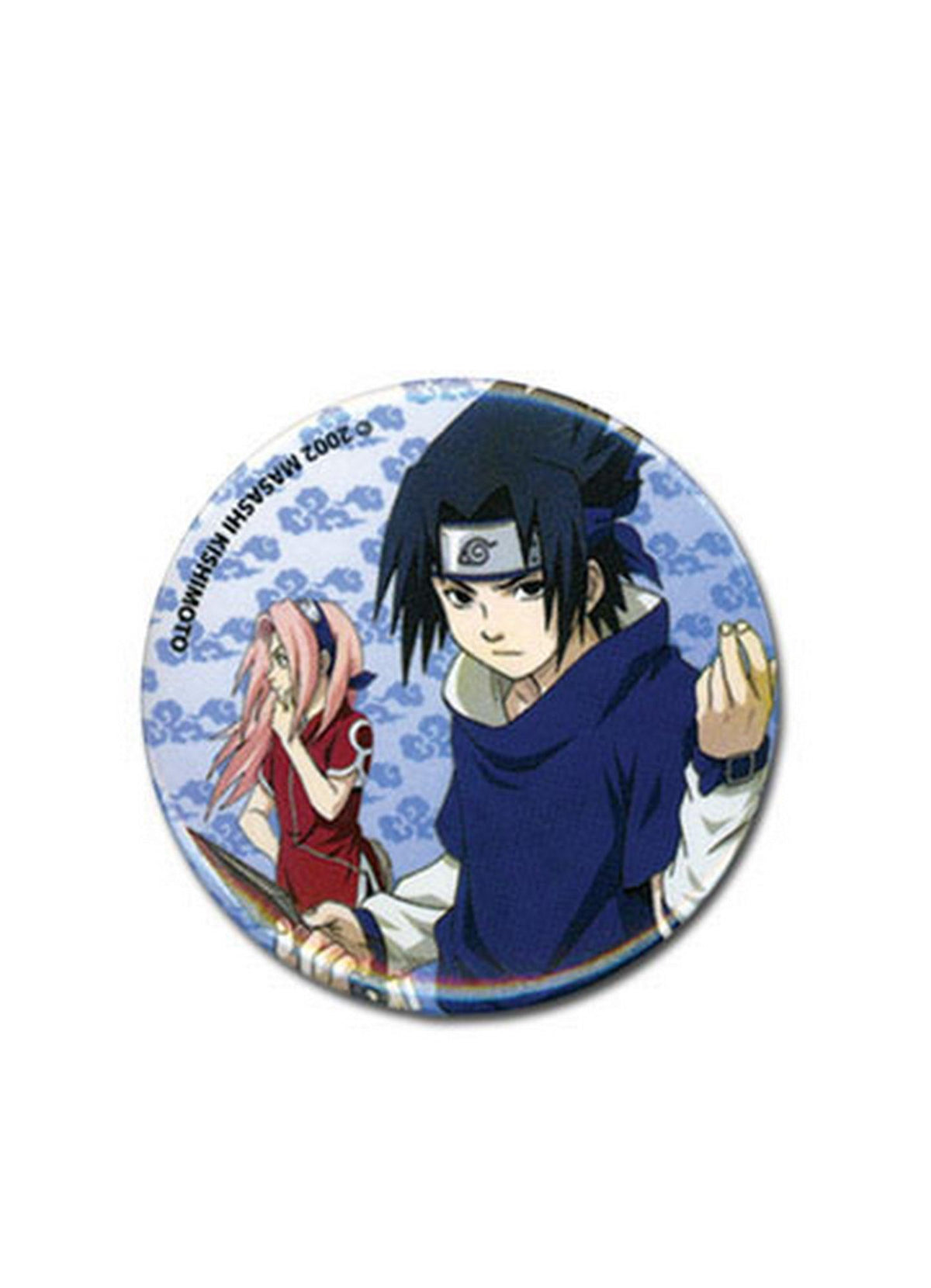 Naruto - Sasuke Uchiha & Sakura Haruno Button 1.5" - Great Eastern Entertainment