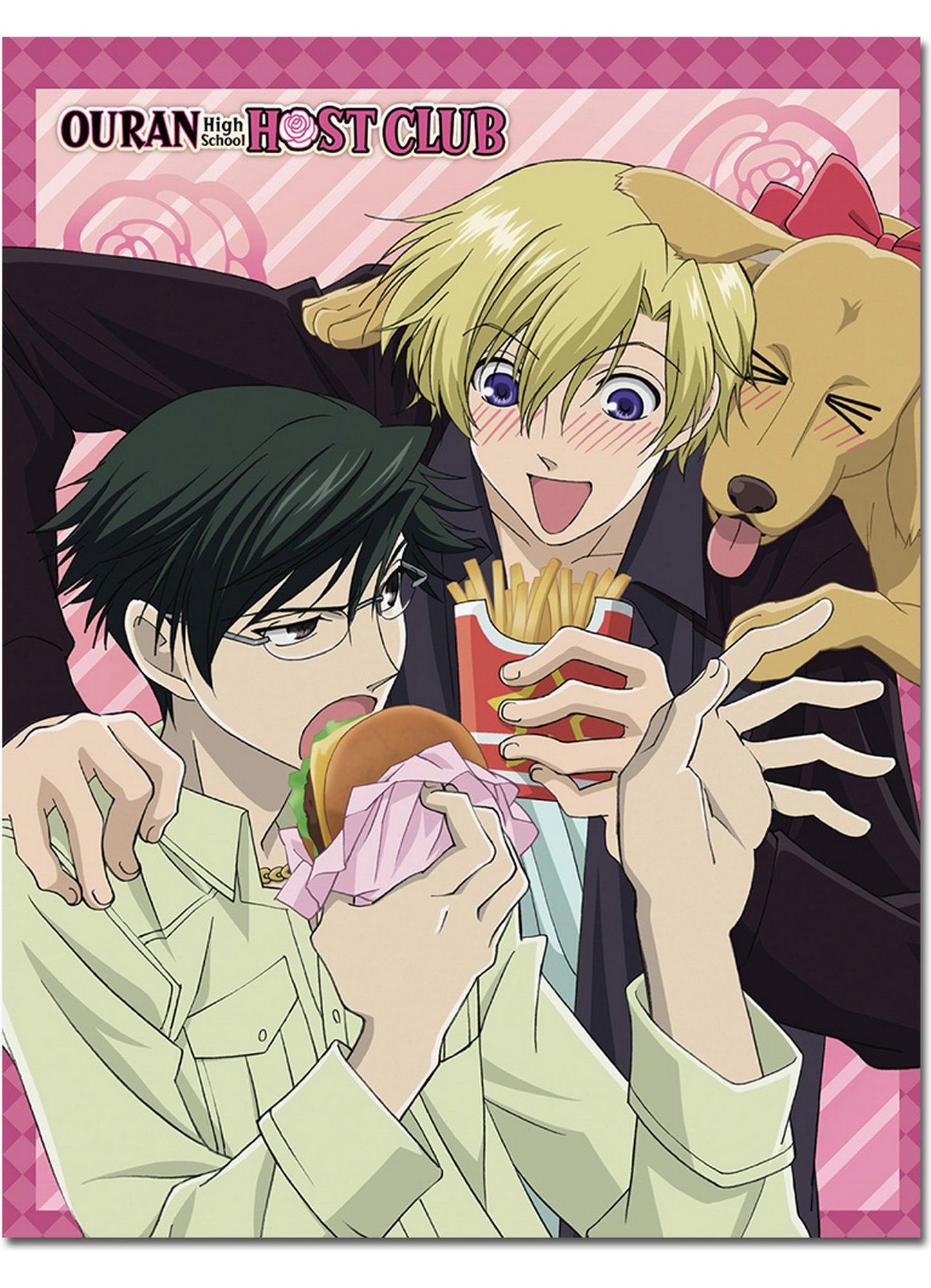 Ouran High School Host Club - Tamaki Suoh & Kyoya Ootori 01 Sublimation Throw Blanket