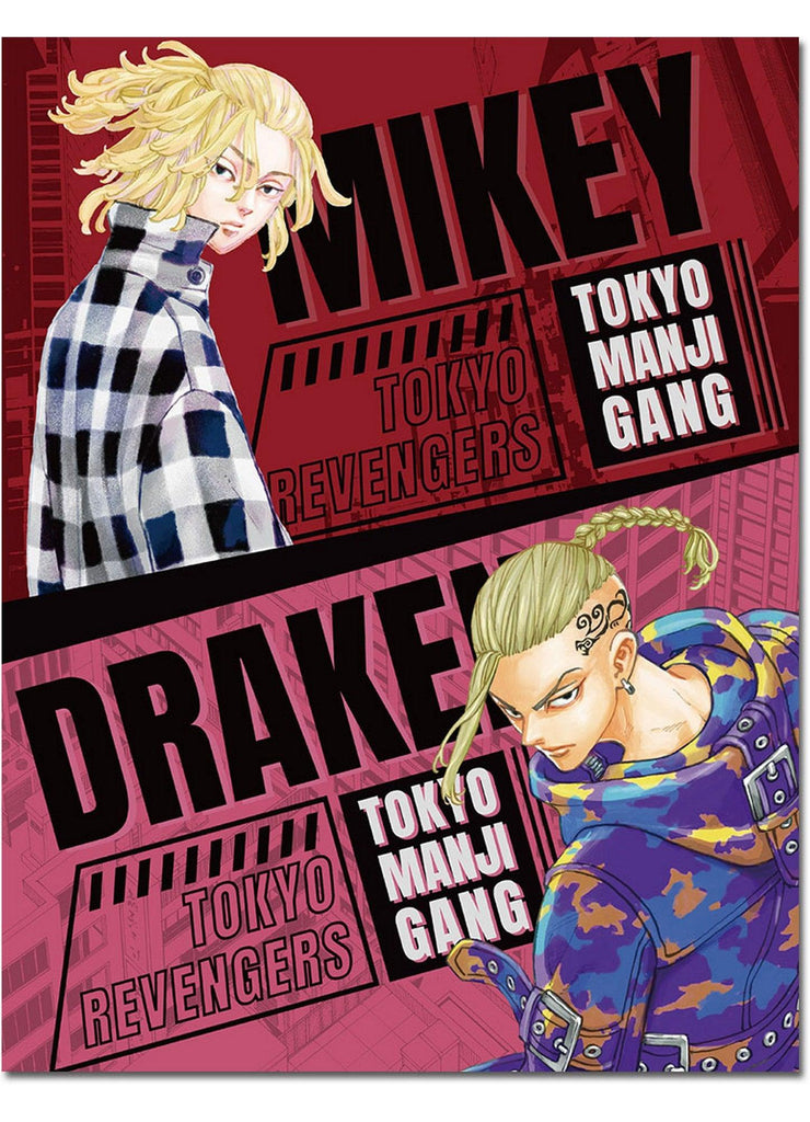 Tokyo Revengers - Manjiro Sano "Mikey" & Ken Ryuguji "Draken" #01 Sublimation Throw Blanket