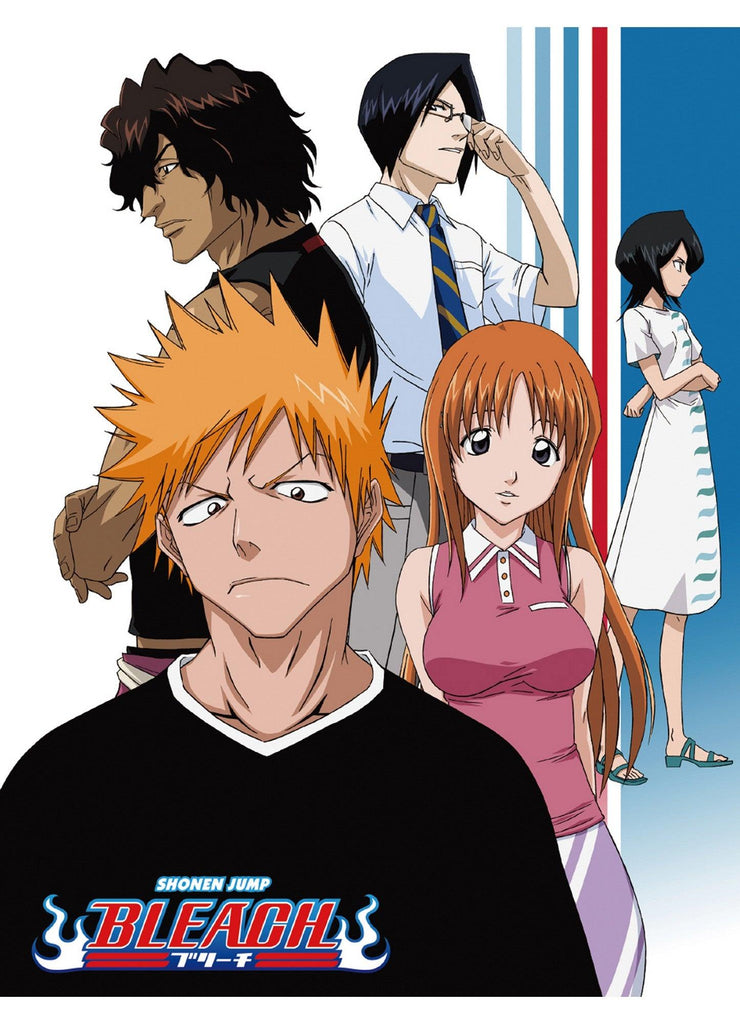 Bleach - Ichigo Kurosaki & Friends Casual Wear Sublimation Throw Blanket