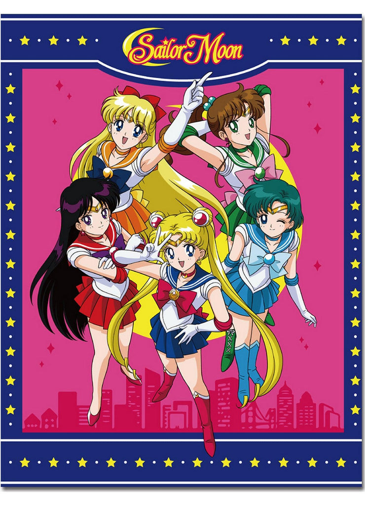 Sailor Moon - Sailors Group City Sublimation Throw Blanket