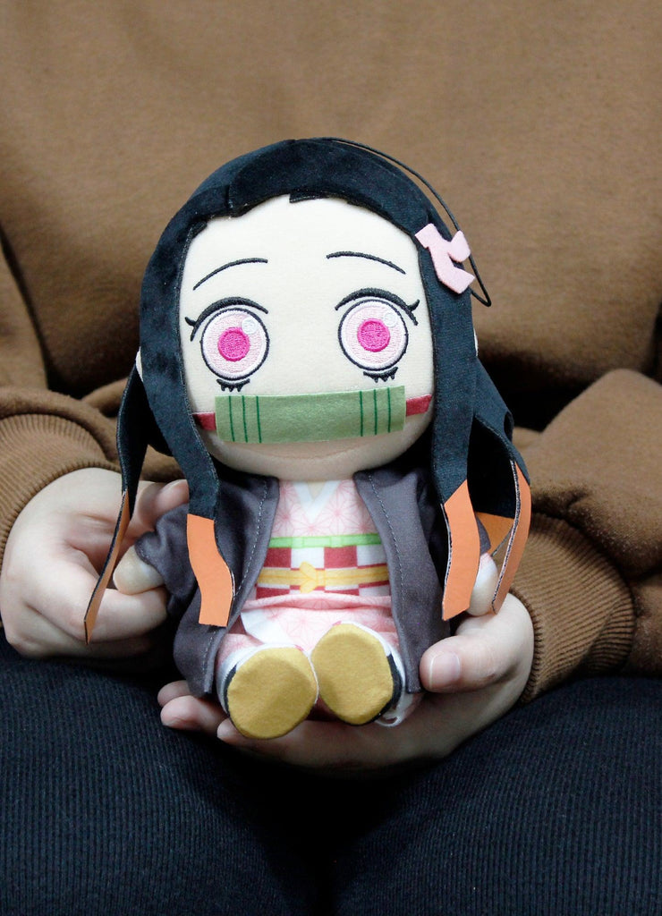 Demon Slayer - Nezuko Kamado Sitting Plush 7"H - Great Eastern Entertainment