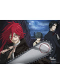 Black Butler - Sebastian Michaelis, Ciel Phantomhive & Grell Sutcliff Fabric Poster - Great Eastern Entertainment