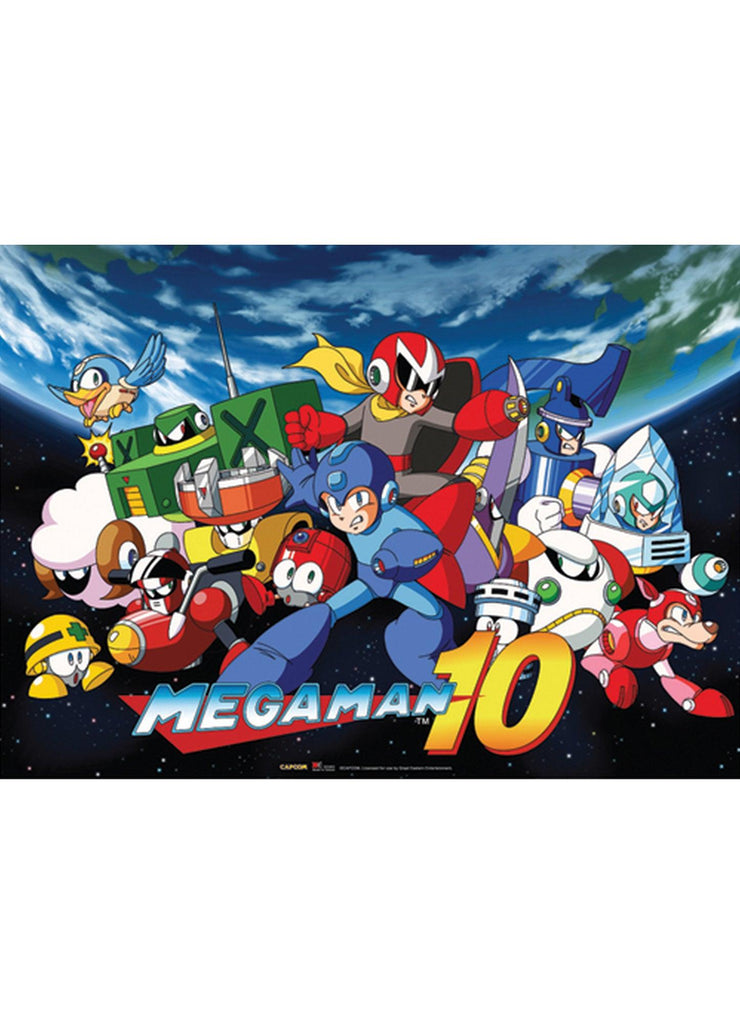 Mega Man 10 - Key Art Fabric Poster - Great Eastern Entertainment