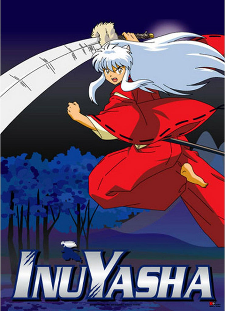 Inuyasha - Inuyasha Leaping Fabric Poster - Great Eastern Entertainment