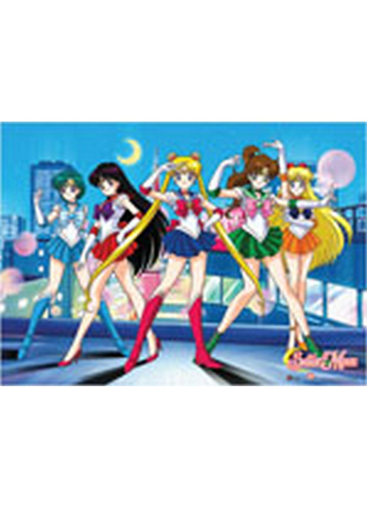 Sailor Moon Girls Group Fabric Poster
