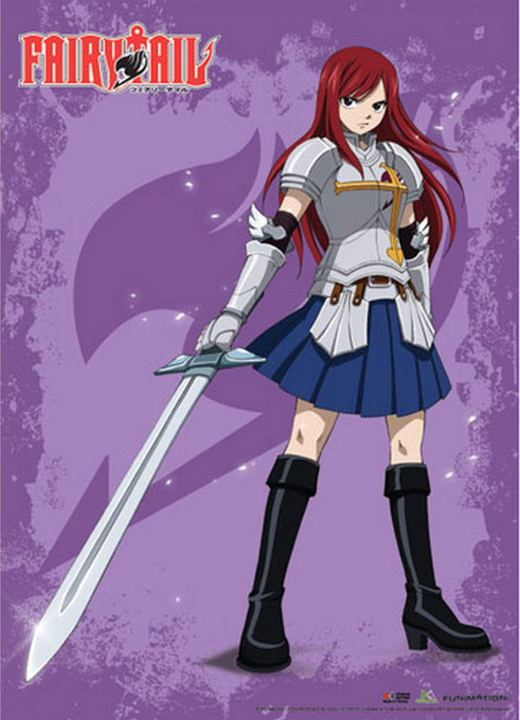Fairy Tail - Erza Scarlet Single Shot Fabric Poster - Great Eastern Entertainment