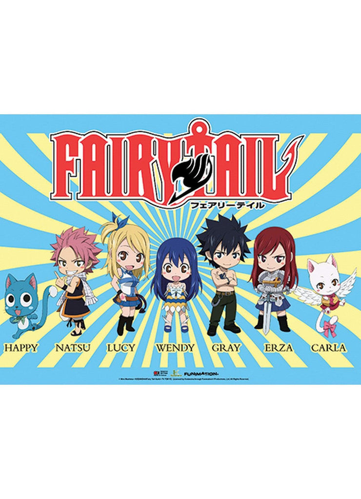 Fairy Tail - SD Group 4 Fabric Poster