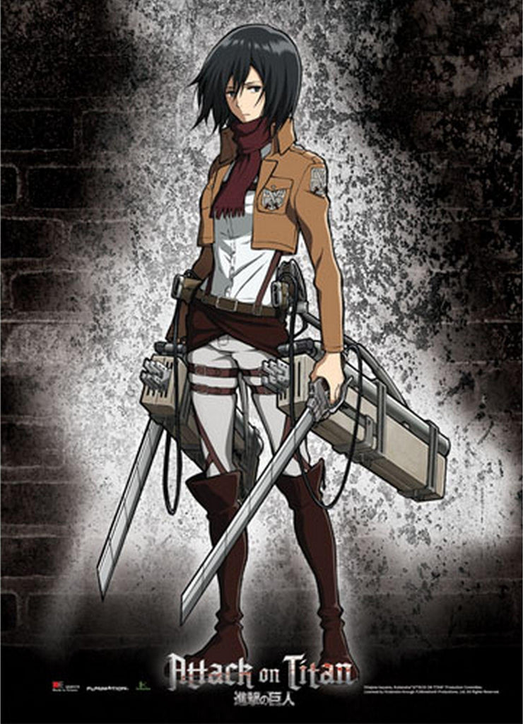 Attack on Titan - Mikasa Ackerman Fabric Poster - Great Eastern Entertainment