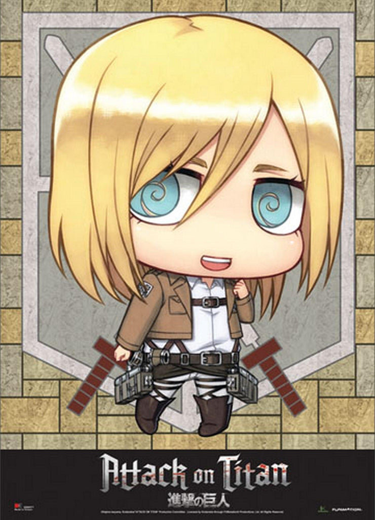 Attack on Titan - SD Historia Reiss "Christa" Fabric Poster - Great Eastern Entertainment