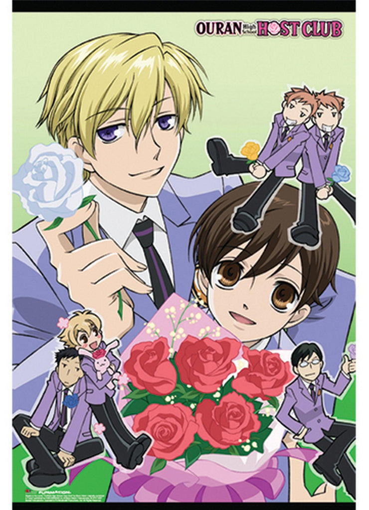 Ouran High School Host Club - White Rose Group Paper Poster - Great Eastern Entertainment