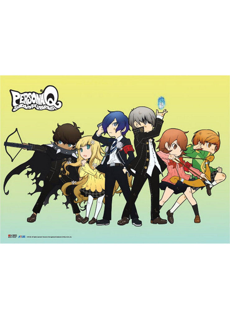 Persona Q - Line Up Fabric Poster - Great Eastern Entertainment