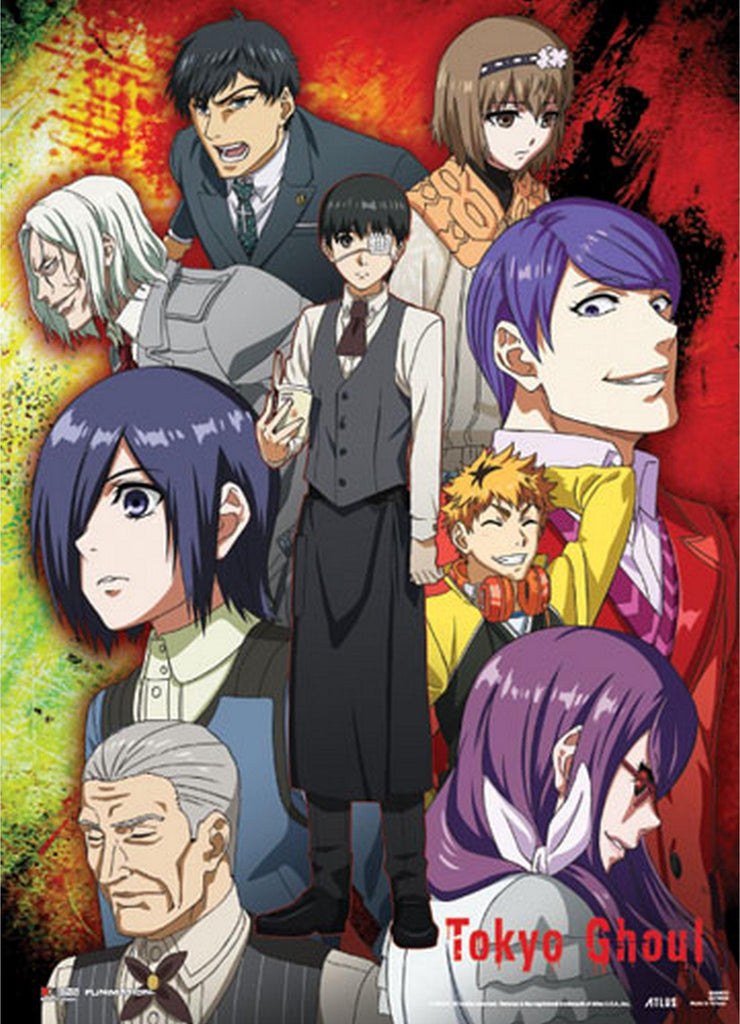 Tokyo Ghoul Group Fabric Poster