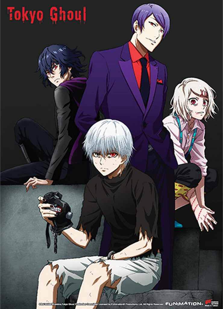 Tokyo Ghoul- Group 02 Fabric Poster