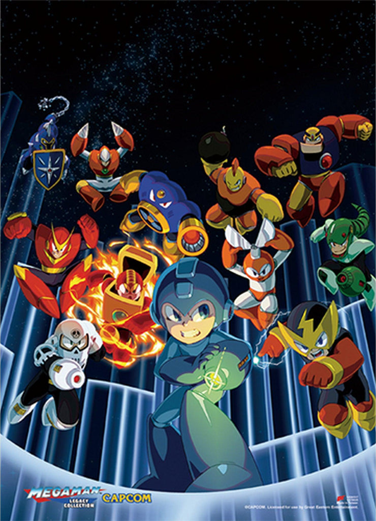 Mega Man Classic - Group 01 Fabric Poster - Great Eastern Entertainment