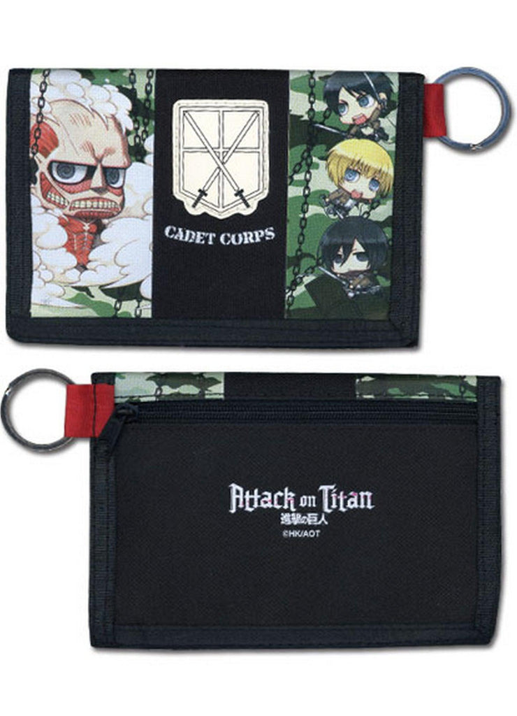 Attack on Titan - Group SD Camo Wallet - Great Eastern Entertainment