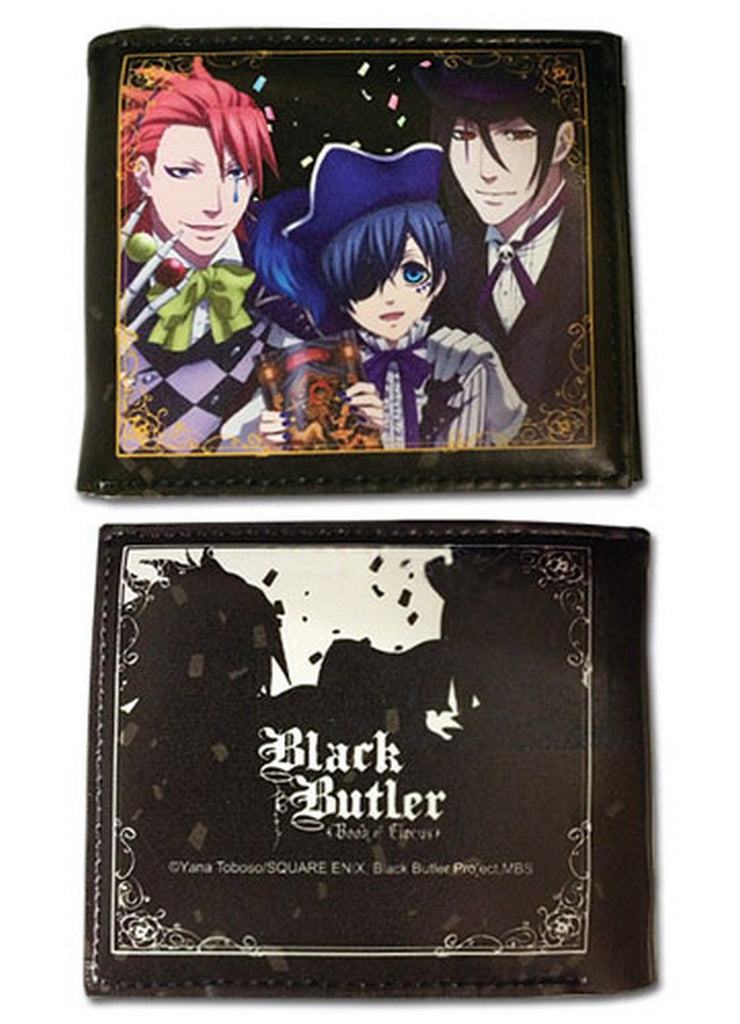 Black Butler Book Of Circus - Group With Colored Ribbon Wallet - Great Eastern Entertainment