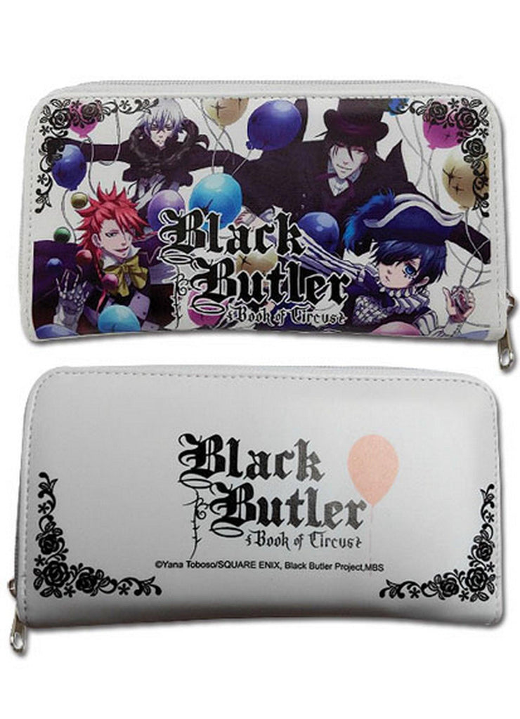 Black Butler Book Of Circus - Group With Balloon Wallet - Great Eastern Entertainment
