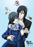 Black Butler - Sebastian Michaelis And Ciel Phantomhive With Chibi Special Edition Wall Scroll - Great Eastern Entertainment