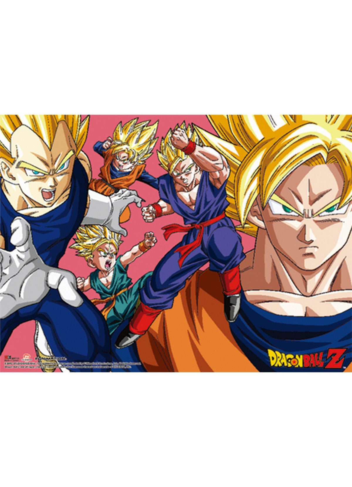 Dragon Ball Z - Saiyan Group Special Edition Wall Scroll 31"W x 43"H