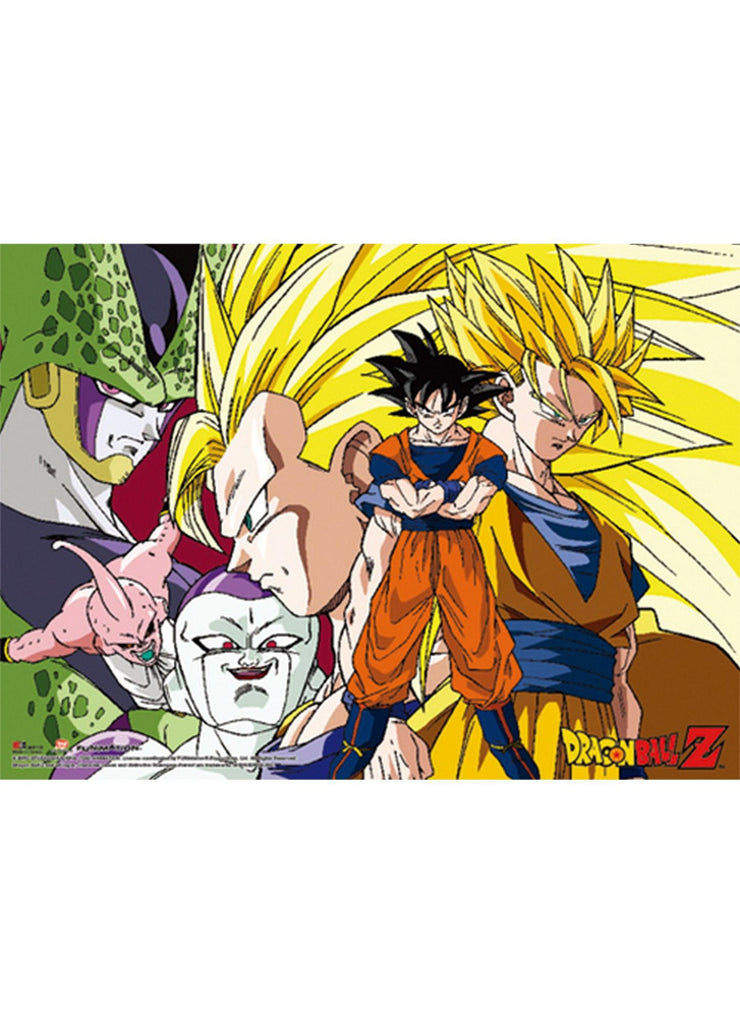 Dragon Ball Z - Son Goku 3 Types & Villains Special Edition Wall Scroll - Great Eastern Entertainment