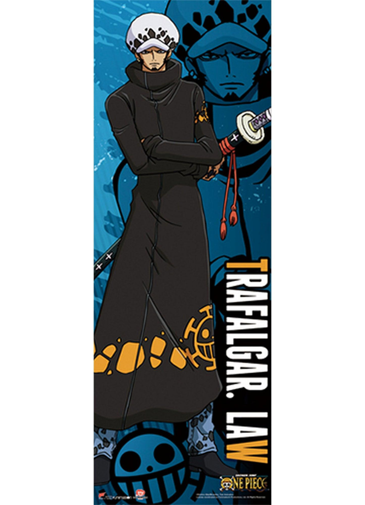 One Piece - Trafalgar D. Water Law New World Human Size Se Wall Scroll - Great Eastern Entertainment