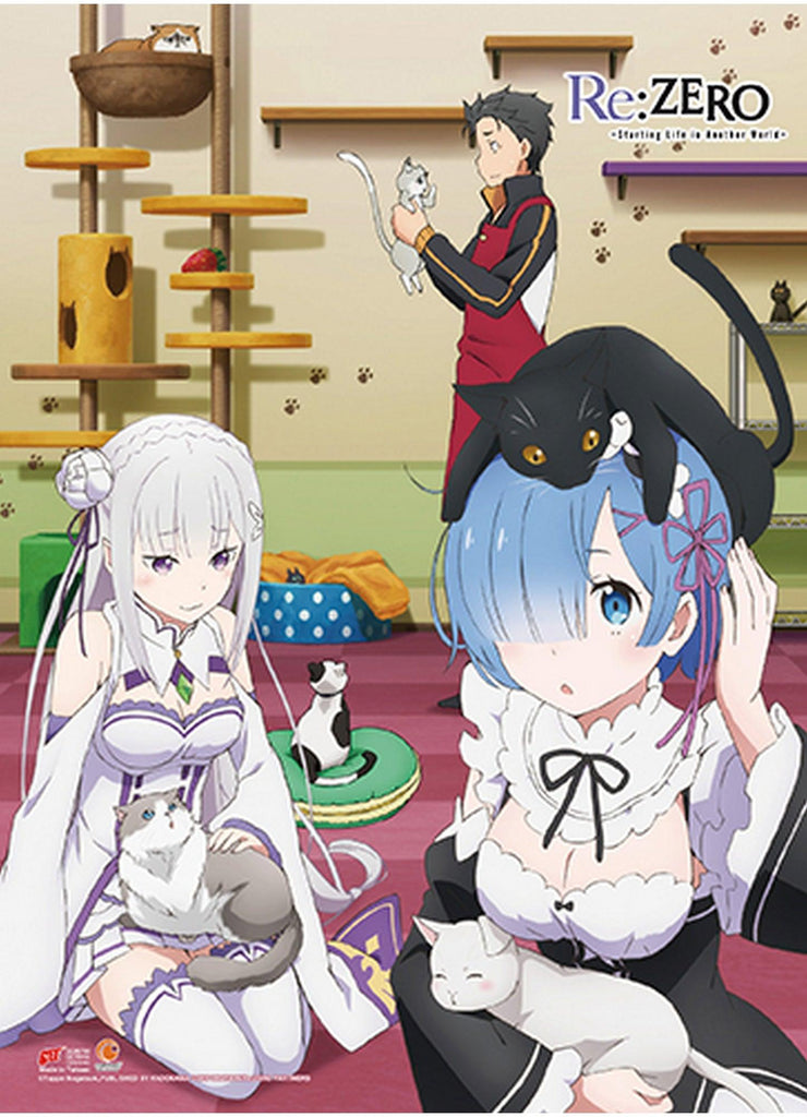 Re:Zero - Starting Life in Another World - Characters & Cats Hi-End Wall Scroll - Great Eastern Entertainment