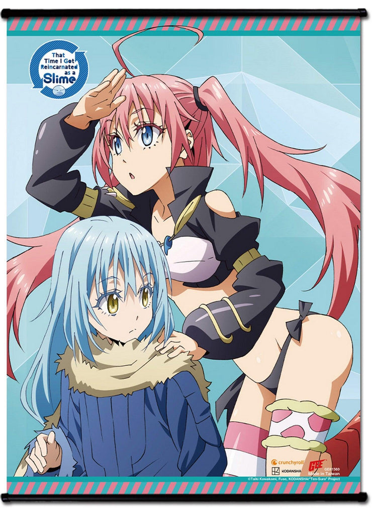 That Time I Got Reincarnated As A Slime - Rimuru Tempest & Millim Nava SS Wall Scroll