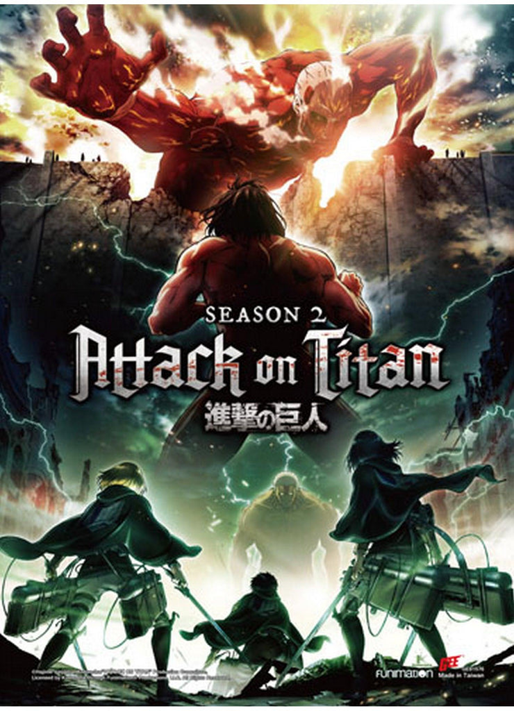 Attack On Titan Season 2- Key Art Ss Wall Scroll 18.5"X25.2"