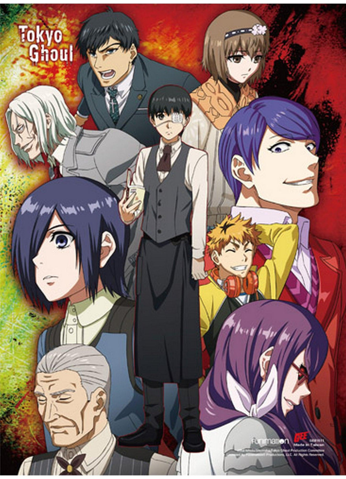 Tokyo Ghoul- Group Ss Wall Scroll 18.5"X25.2"