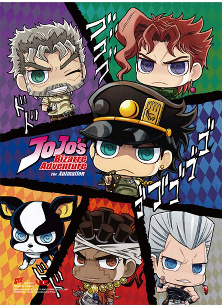 Jojo's Bizarre Adventure - SD Group SS Wall Scroll 18.5"W x 25.2"H - Great Eastern Entertainment