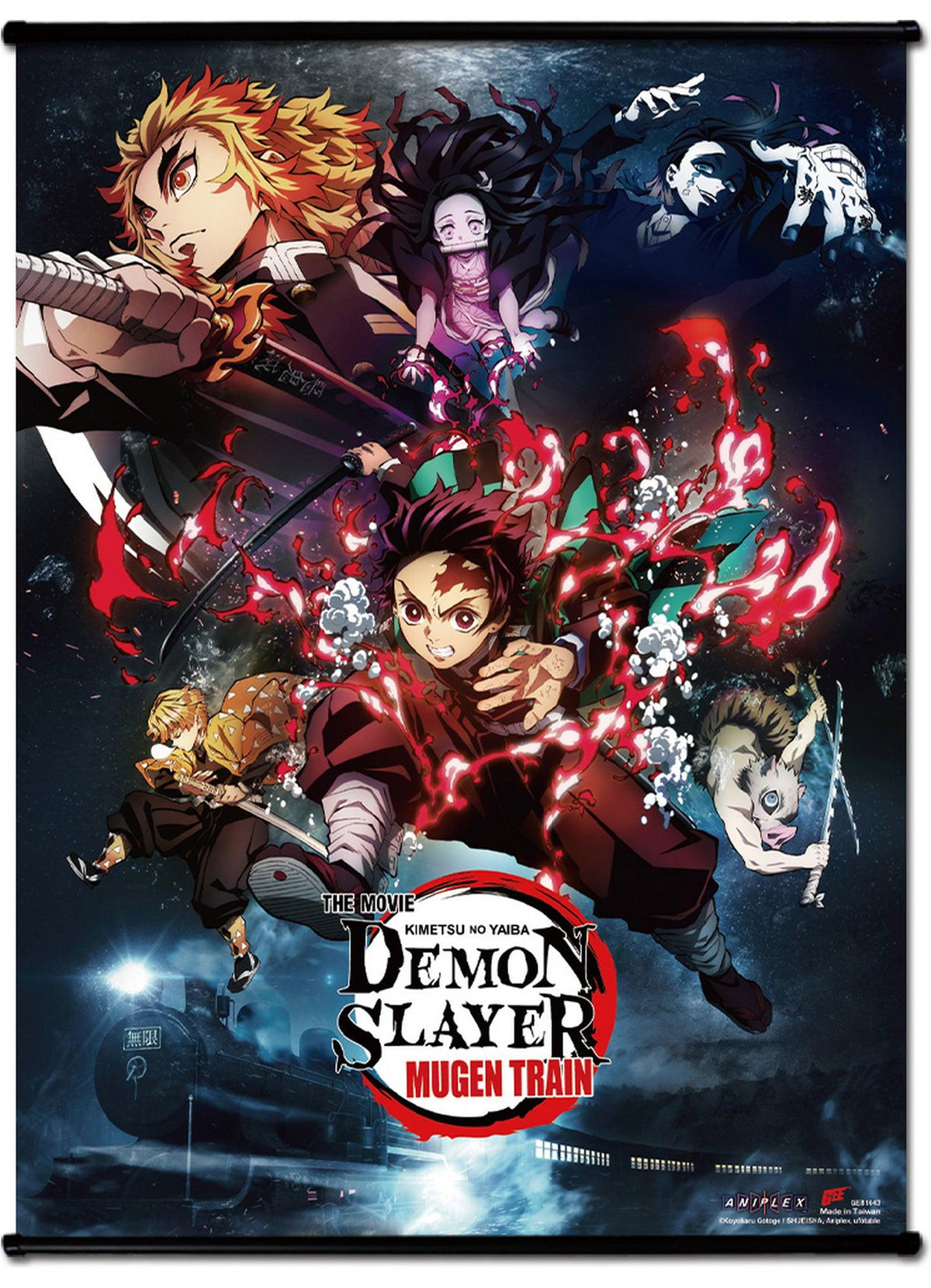 Demon Slayer The Movie - Key Art SS Wall Scroll