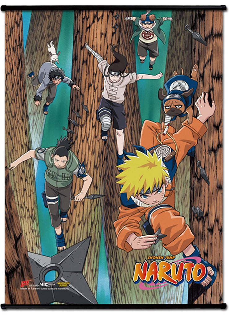 Naruto- Character Group #B Ss Wall Scroll 18.5"X25.2"