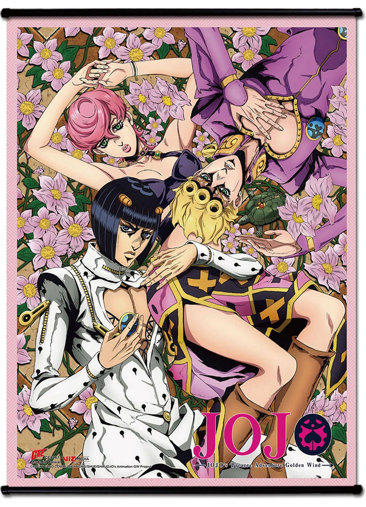 Jojo's S4- Character Group 01 Ss Wall Scroll 18.5"X25.2"