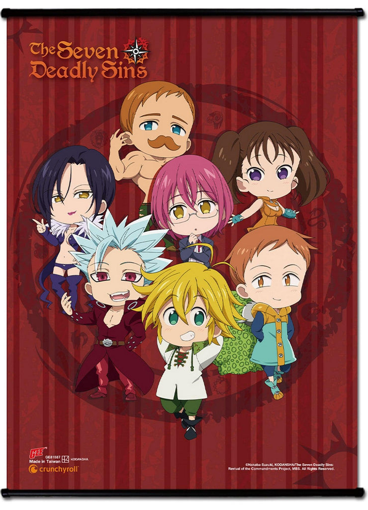 The Seven Deadly Sins S3 - SD Character #A Ss Wall Scroll