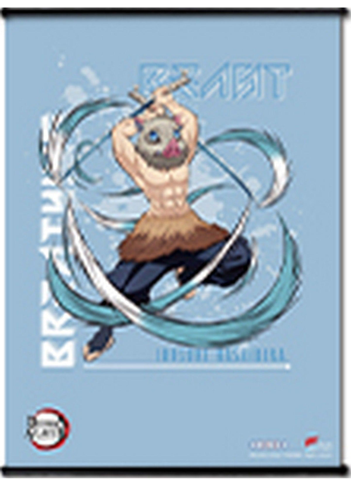 Demon Slayer The Movie: Infinity Train - Inosuke Hashibira Beast Breathing 01 SS Wallscroll