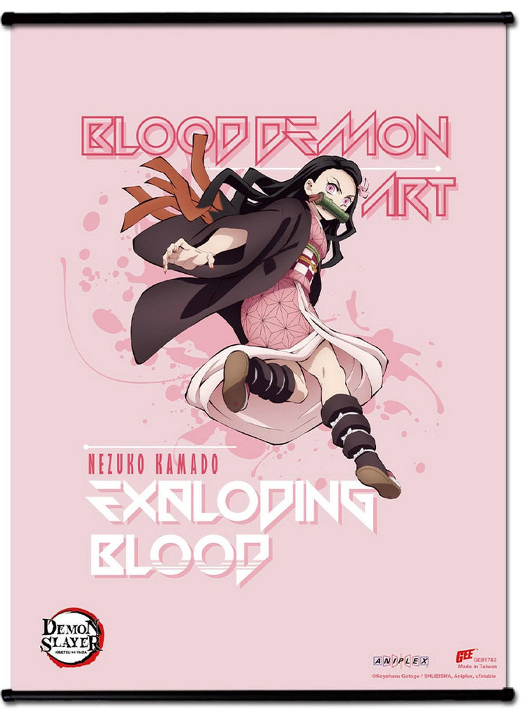 Demon Slayer The Movie: Infinity Train - Nezuko Kamado Kekkijutsu Bakketsu 01 SS Wall Scroll