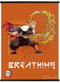 Demon Slayer The Movie - Infinity Train Kyo Flame Bakketsu 01 SS Wall Scroll