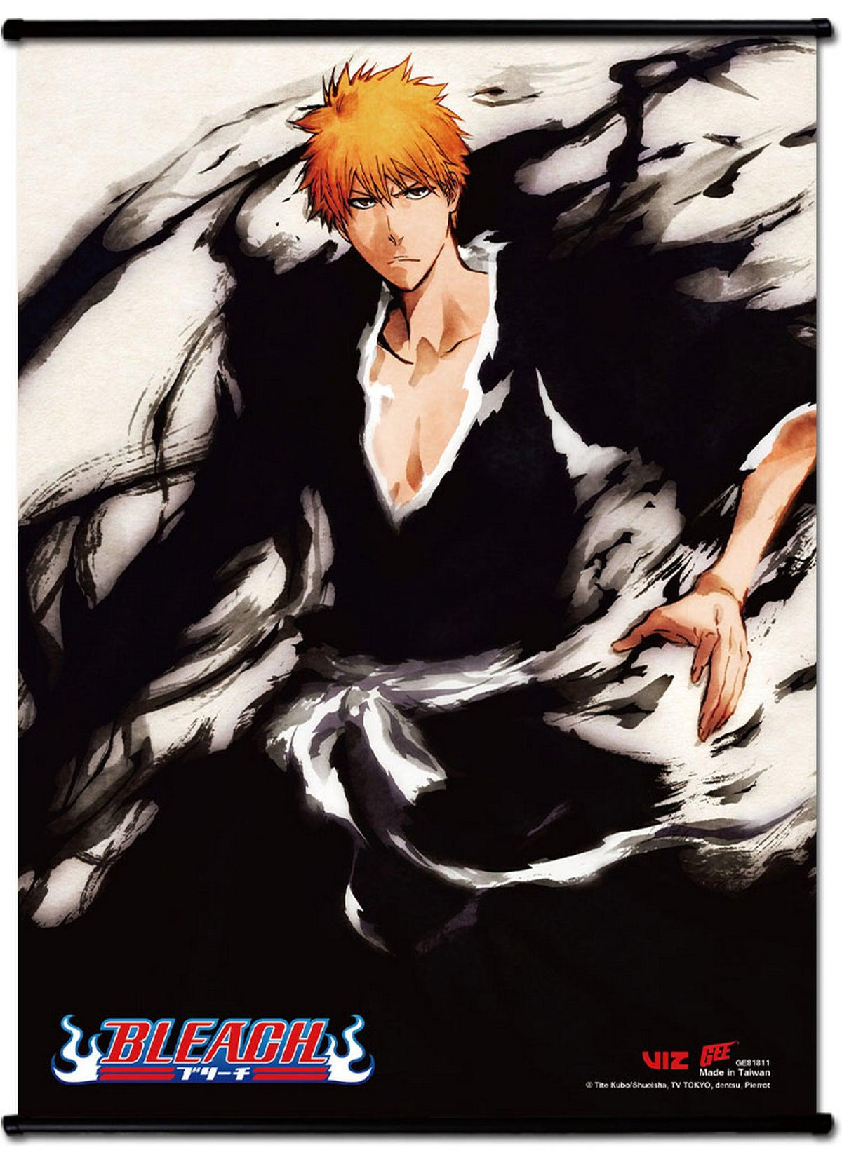 Bleach - Ichigo Kurosaki Brush Style SS Wall Scroll