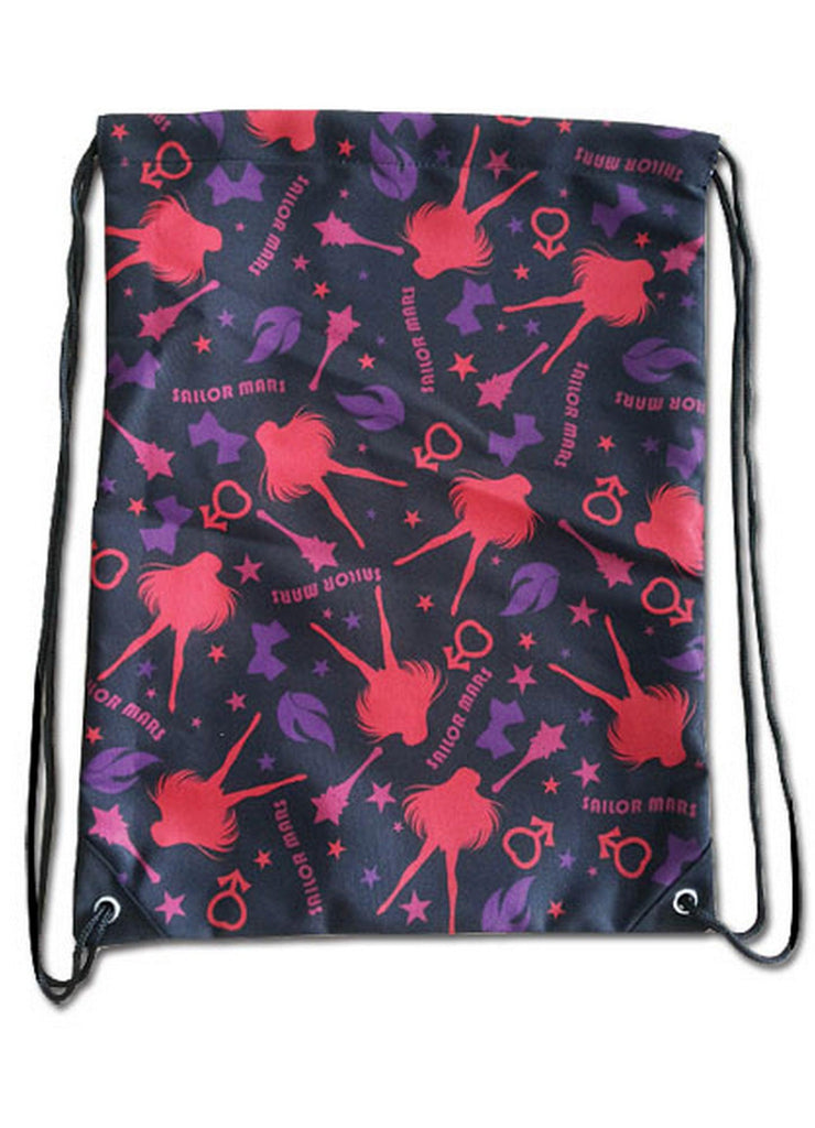Sailor Moon R- Sailor Mars Pattern Drawstring Bag