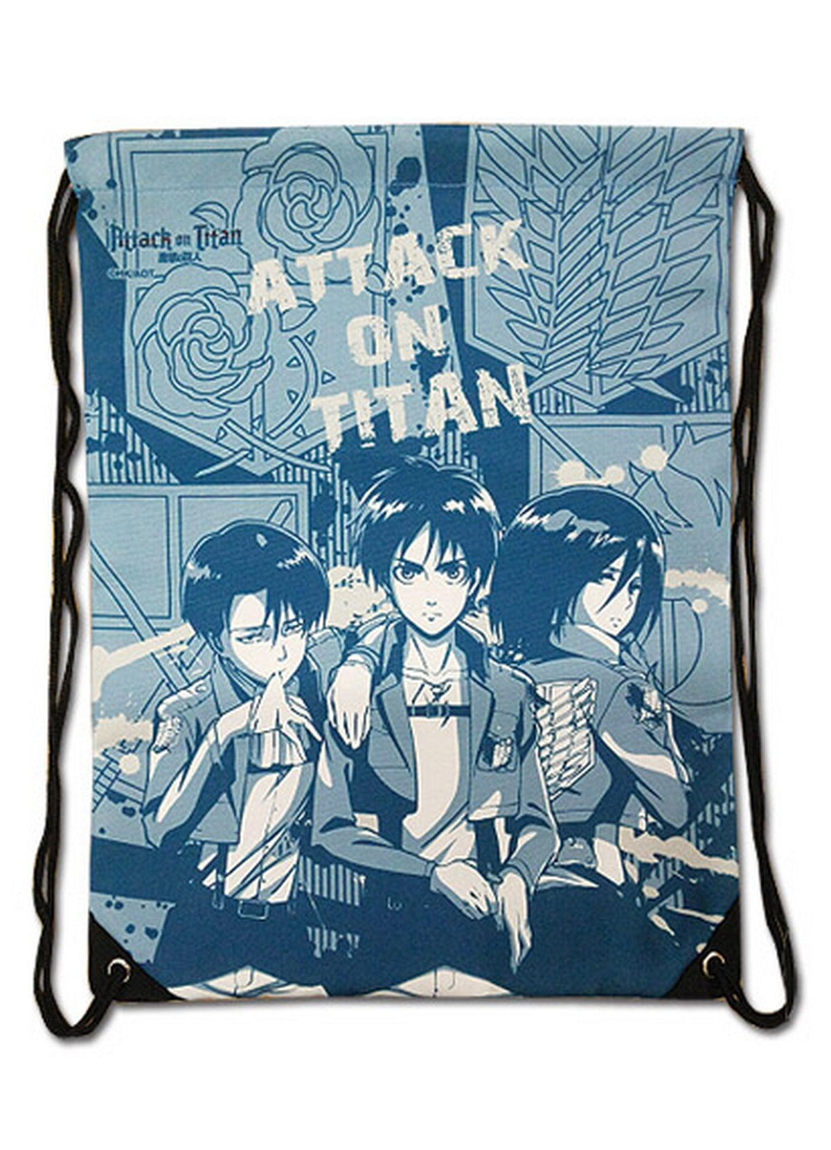Attack on Titan - Group Emblems Drawstring Bag - Great Eastern Entertainment