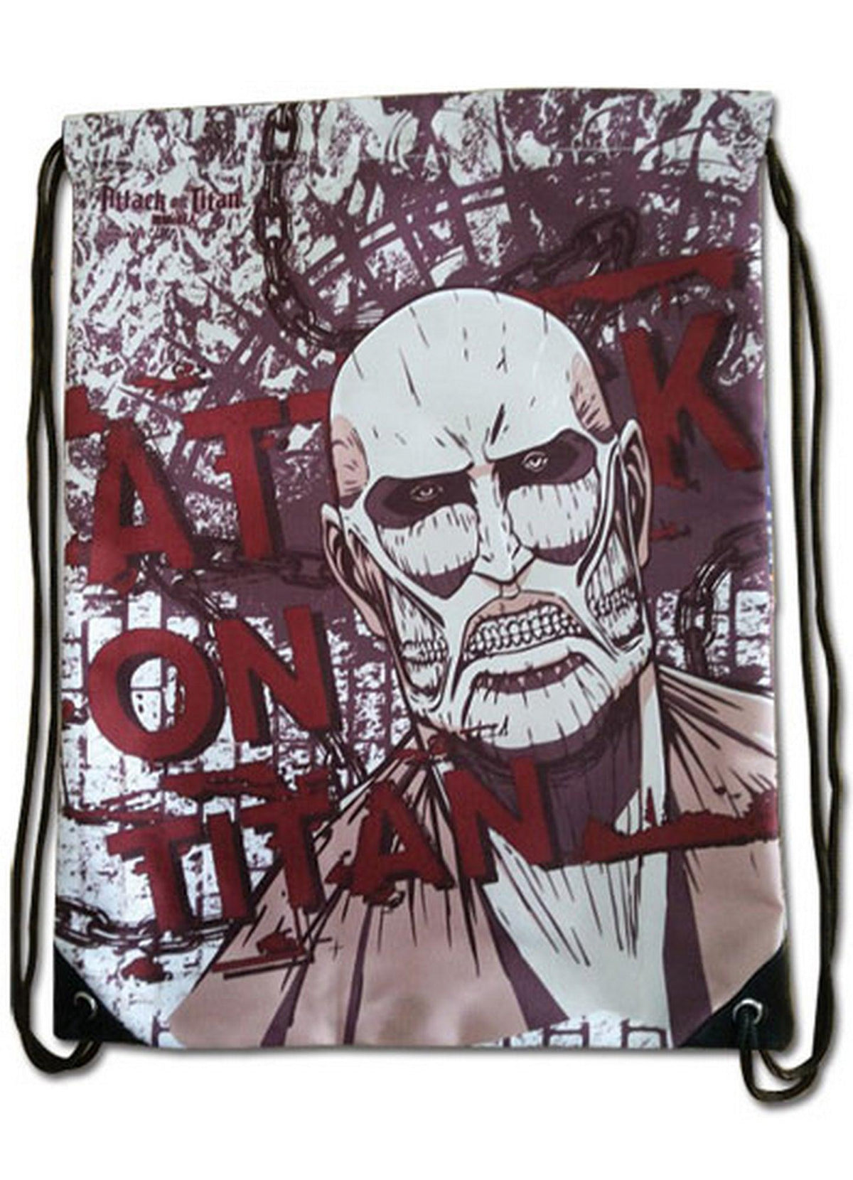 Attack on Titan - Colossal Titan Red Drawstring Bag - Great Eastern Entertainment