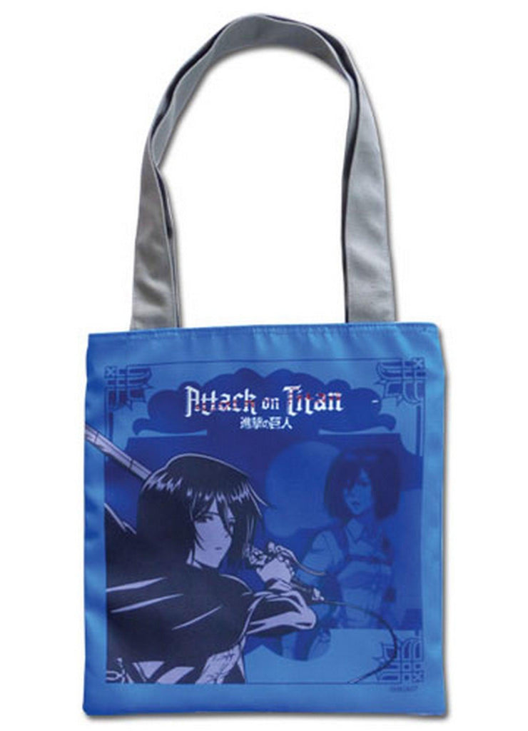 Attack on Titan - Blue Mikasa Ackerman Tote Bag - Great Eastern Entertainment