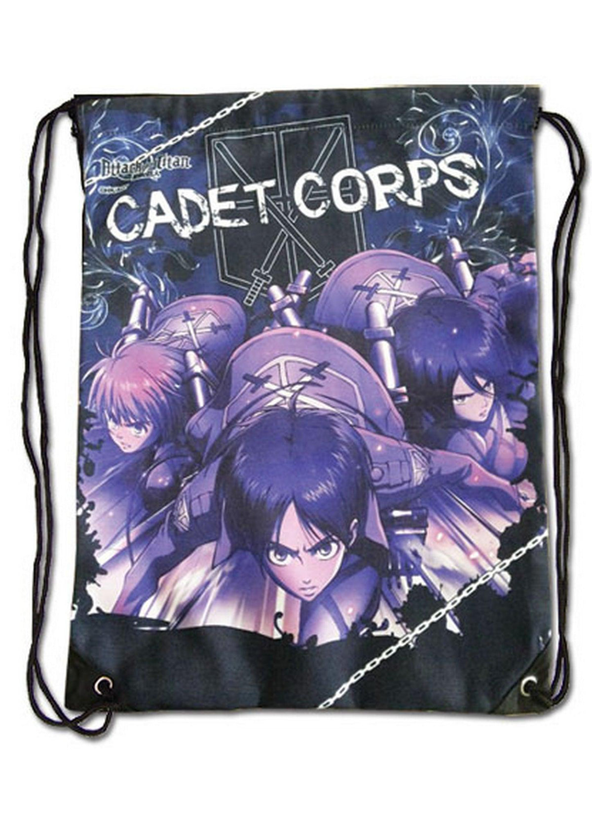 Attack on Titan - Group Navy Blue Drawstring Bag - Great Eastern Entertainment