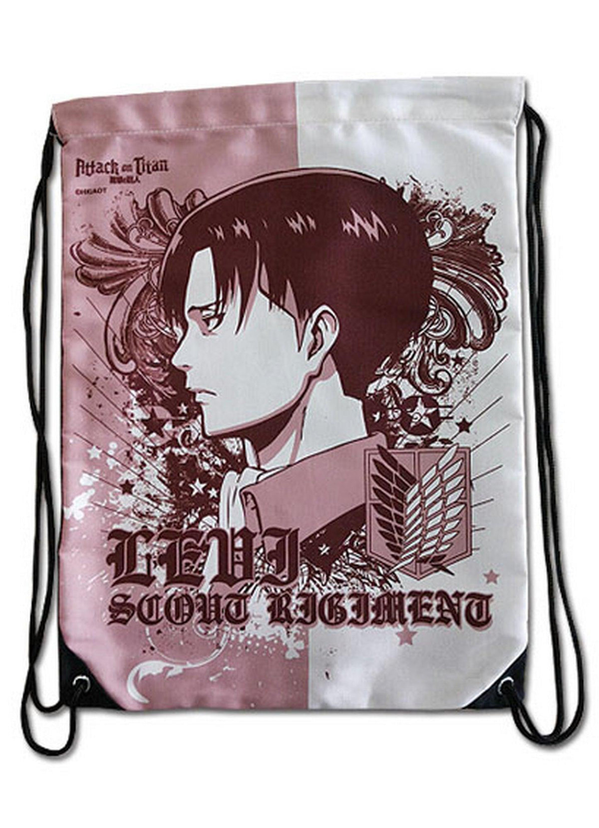 Attack on Titan - Levi Ackerman Side Face Drawstring Bag - Great Eastern Entertainment