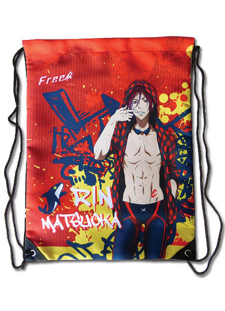 Free! - Rin Matsuoka Red Drawstring Bag - Great Eastern Entertainment